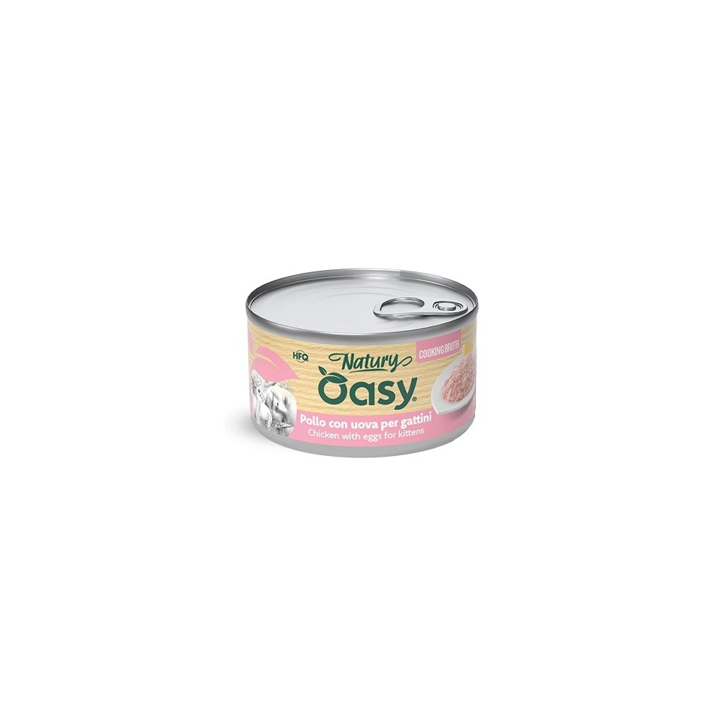 Oasy Cooking Broth Pollo Uova Kitten 85 g | Zoopluto