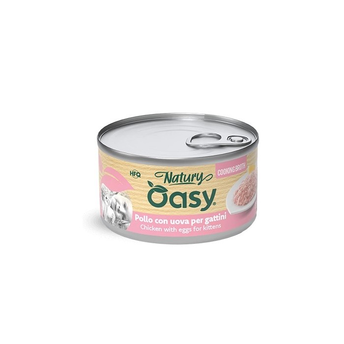 Oasy Cooking Broth Pollo Uova Kitten 85 g | Zoopluto