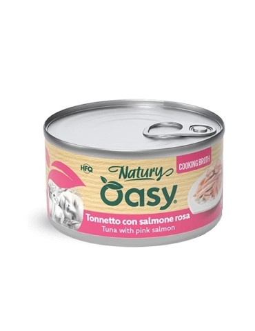 Oasy Cooking Broth Tonnetto Salmone Rosa 85 g | Zoopluto