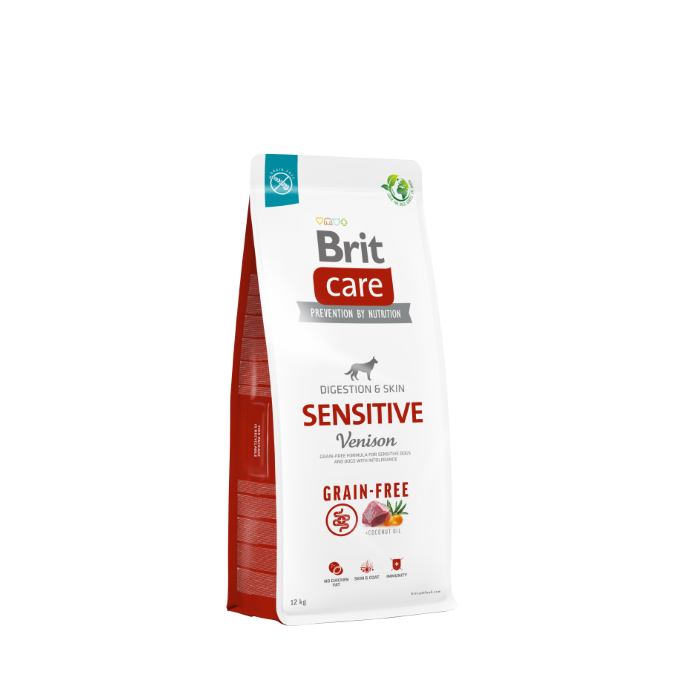 Brit Care Grain-Free Sensitive Cervo 3 KG - Crocchette ipoallergeniche senza cereali