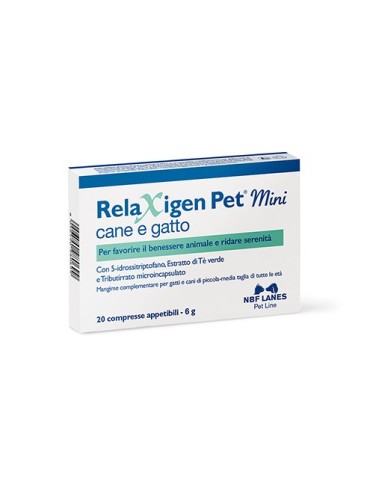 Relaxigen Pet Mini 20 Compresse | NBF Lanes | Zoopluto