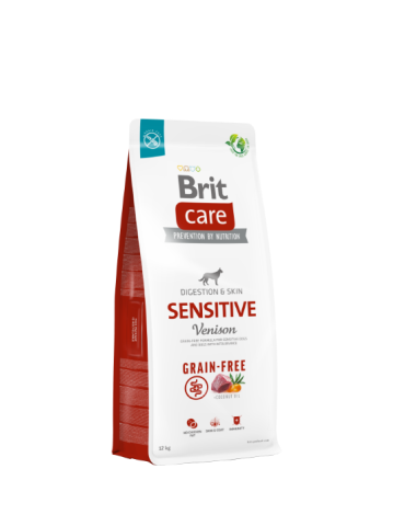 Brit Care Grain-Free Sensitive Cervo 12 KG - Crocchette ipoallergeniche senza cereali
