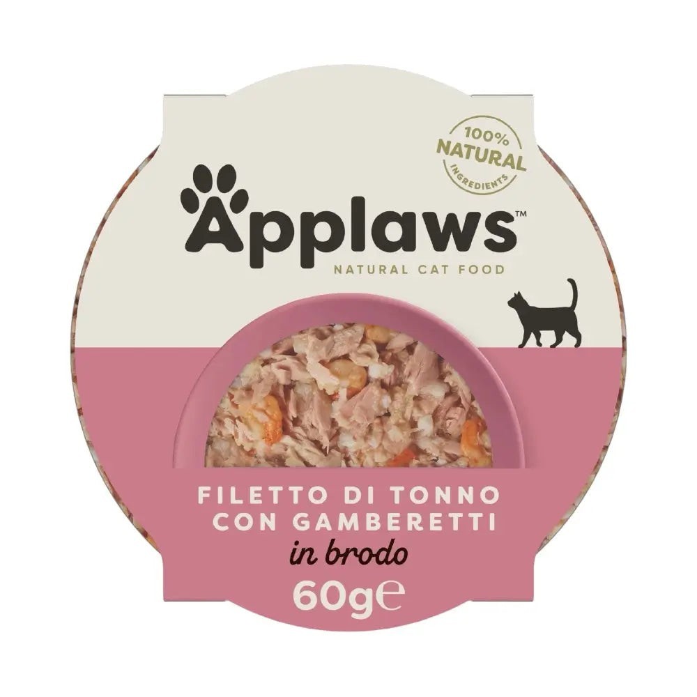 Applaws Pot in Brodo con Filetto di Tonno e Gamberi 60 g | Applaws | Zoopluto