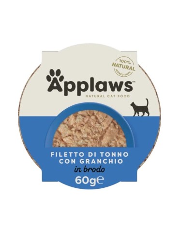 Applaws Pot in Brodo con Filetto di Tonno e Granchio 60 g | Applaws | Zoopluto