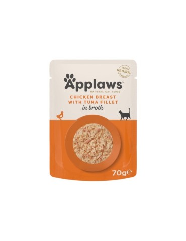 Applaws Bustina in Brodo con Pollo e Tonno 70 g | Applaws | Zoopluto