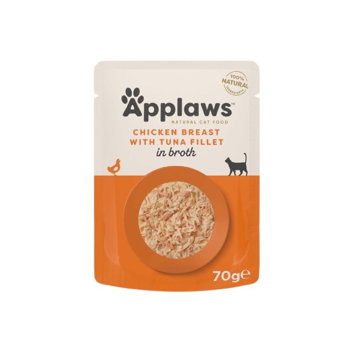 Applaws Bustina in Brodo con Pollo e Tonno 70 g | Applaws | Zoopluto