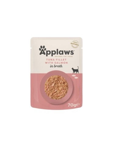 Applaws Bustina in Brodo con Tonno e Salmone 70 g | Applaws | Zoopluto