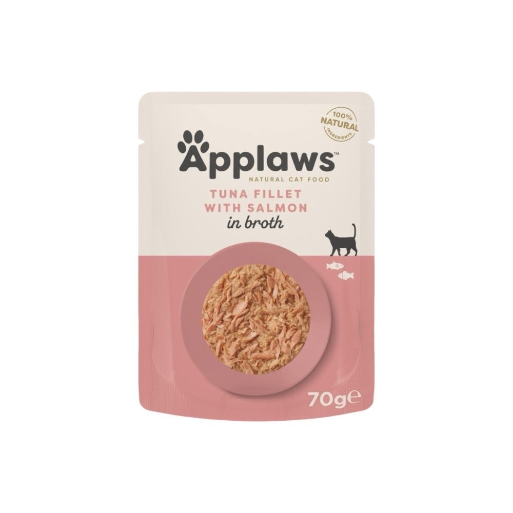 Applaws Bustina in Brodo con Tonno e Salmone 70 g | Applaws | Zoopluto