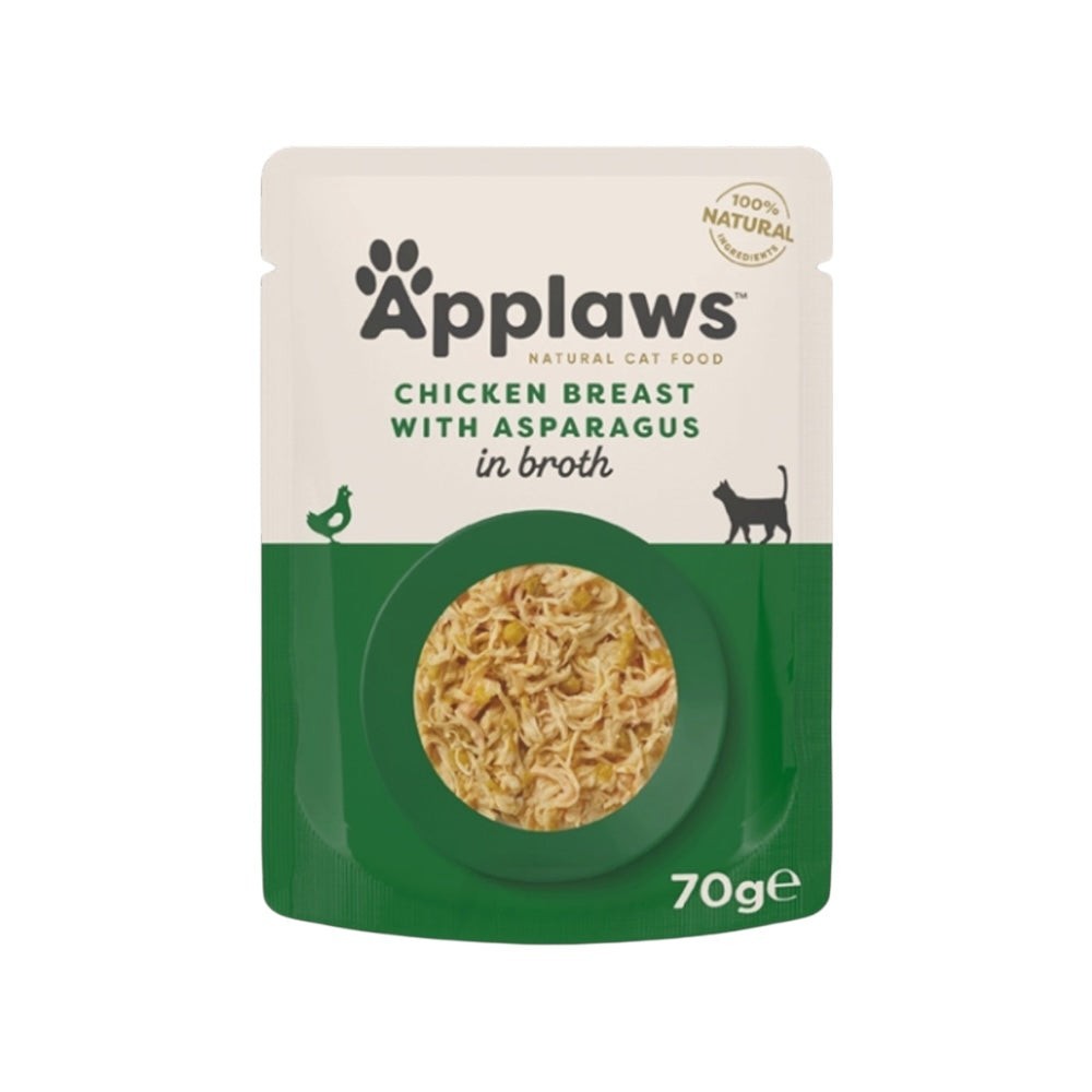 Applaws Bustina in Brodo con Pollo e Asparagi e Riso 70 g | Applaws | Zoopluto