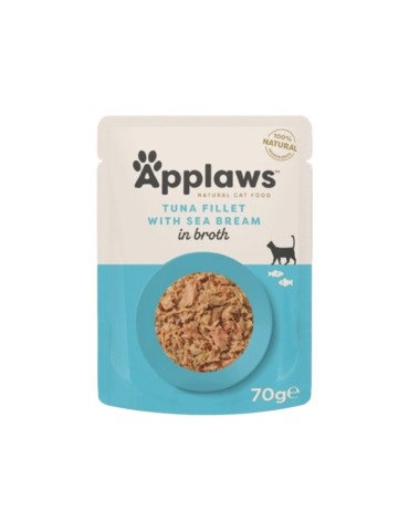 Applaws Bustina in Brodo con Filetto di Tonno e Orata 70 g | Applaws | Zoopluto