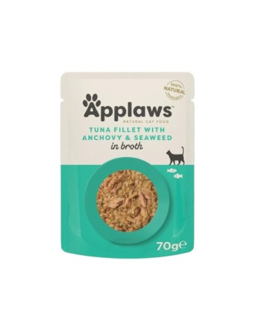 Applaws Bustina in Brodo con Filetto di Tonno e Acciughe 70 g | Applaws | Zoopluto