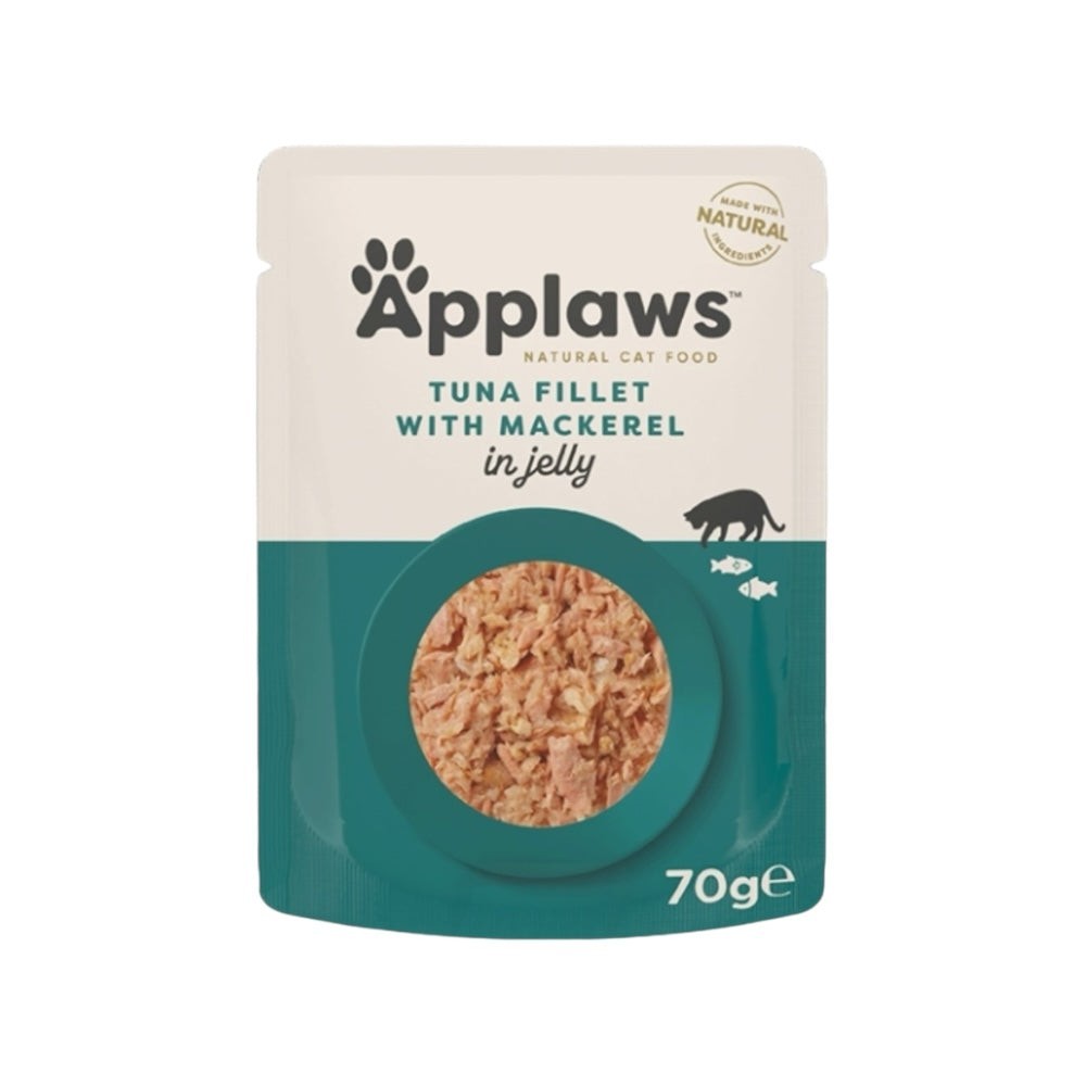 Applaws Bustina in Gelatina con Filetto di Tonno e Sgombro 70 g | Applaws | Zoopluto
