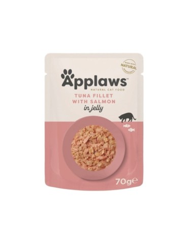 Applaws Bustina in Gelatina con Filetto di Tonno e Salmone 70 g | Applaws | Zoopluto