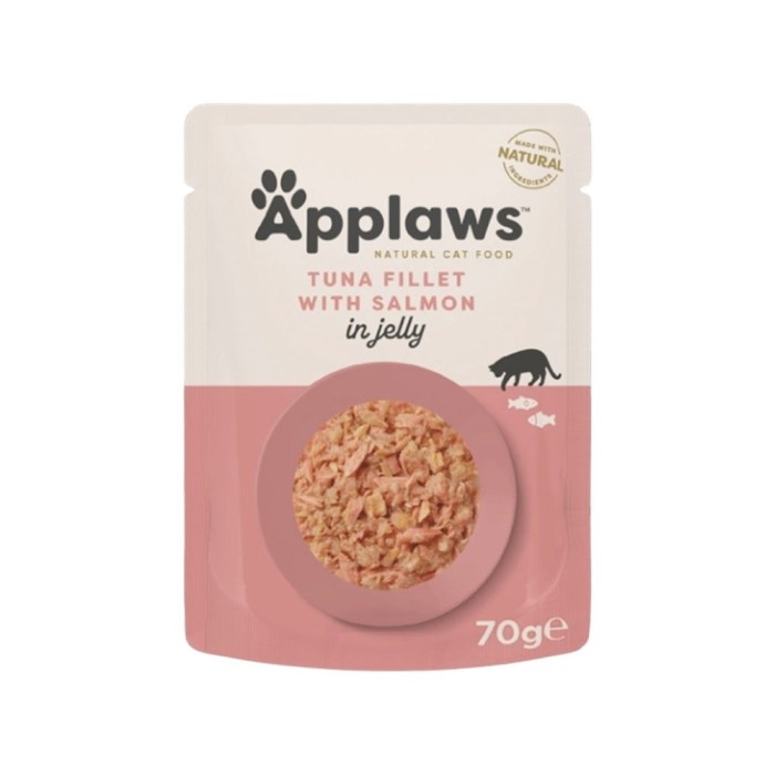 Applaws Bustina in Gelatina con Filetto di Tonno e Salmone 70 g | Applaws | Zoopluto