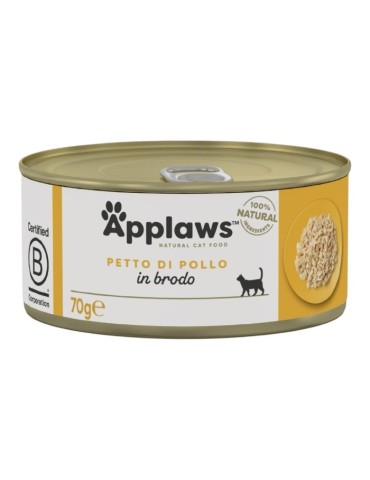 Applaws Lattina in Brodo con Petto di Pollo 70 g | Applaws | Zoopluto