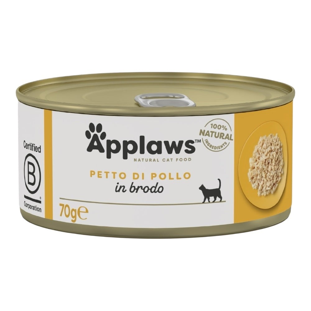Applaws Lattina in Brodo con Petto di Pollo 70 g | Applaws | Zoopluto