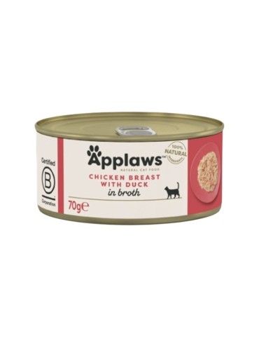 Applaws Lattina in Brodo con Petto di Pollo e Anatra 70 g | Applaws | Zoopluto