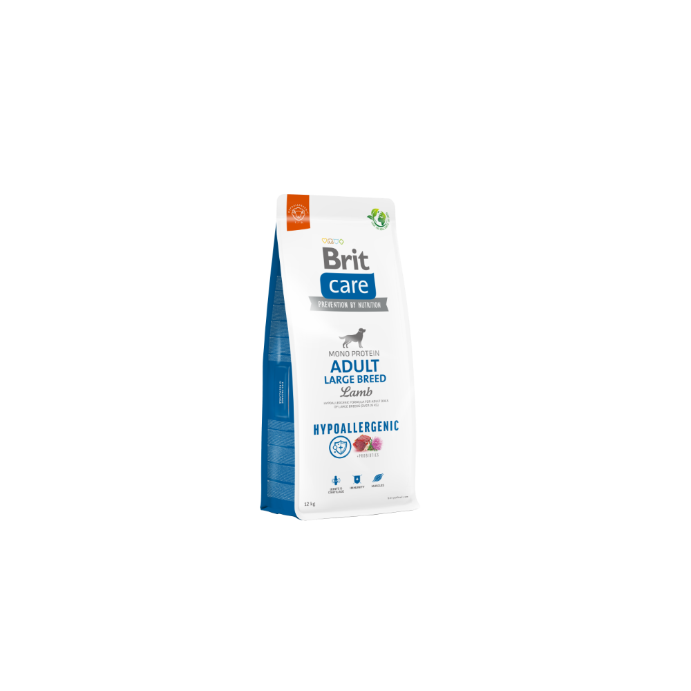 Brit Care Hypoallergenic Adult Large Lamb 3 Kg - Crocchette senza cereali per cani grandi sensibili