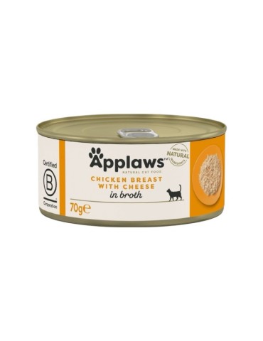 Applaws Lattina in Brodo con Petto di Pollo e Formaggio 70 g | Applaws | Zoopluto