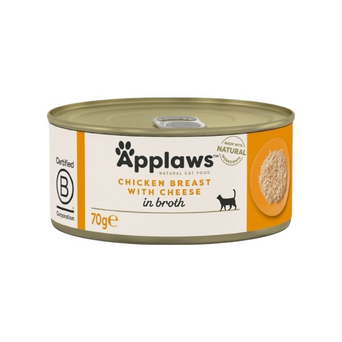 Applaws Lattina in Brodo con Petto di Pollo e Formaggio 70 g | Applaws | Zoopluto