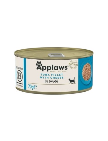Applaws Lattina in Brodo con Filetto di Tonno e Formaggio 70 g | Applaws | Zoopluto
