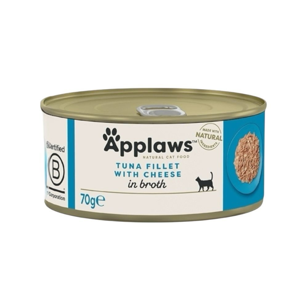 Applaws Lattina in Brodo con Filetto di Tonno e Formaggio 70 g | Applaws | Zoopluto