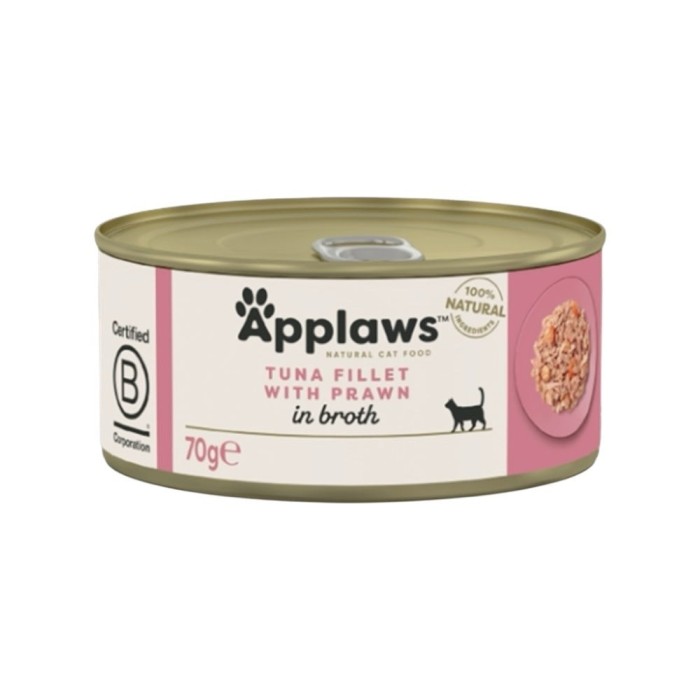 Applaws Lattina in Brodo con Filetto di Tonno e Gamberetti 70 g | Applaws | Zoopluto
