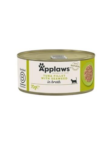 Applaws Lattina in Brodo con Filetto di Tonno e Alghe 70 g | Applaws | Zoopluto