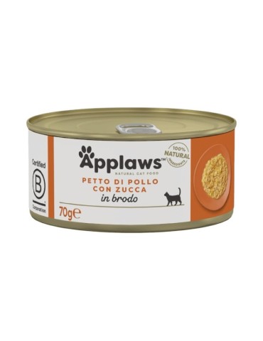 Applaws Lattina in Brodo con Petto di Pollo e Zucca 70 g | Applaws | Zoopluto