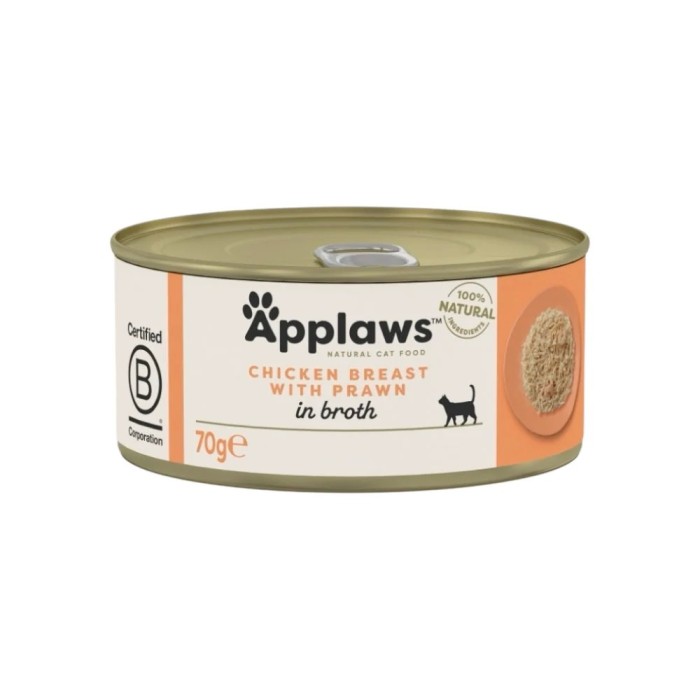 Applaws Lattina in Brodo con Petto di Pollo e Gamberetti 70 g | Applaws | Zoopluto