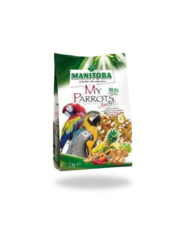 Manitoba My Parrots Ara & C. Alimento Estruso con Frutta per Pappagalli 2 Kg | Zoopluto