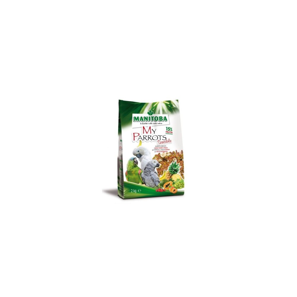 Manitoba My Parrots Sensible Alimento Estruso con Frutta per Pappagalli 2 Kg | Zoopluto