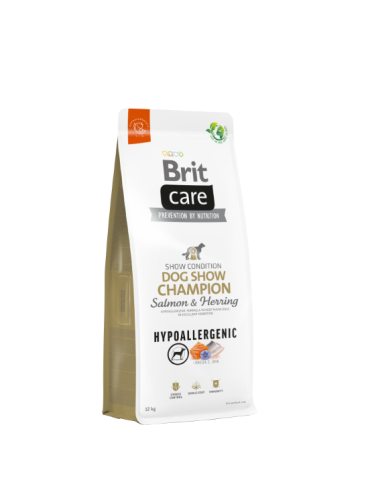 Brit Care Hypoallergenic Dog Show Champion 3 Kg - Crocchette con salmone per cani da esposizione