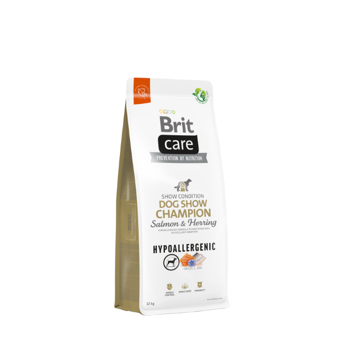 Brit Care Hypoallergenic Dog Show Champion 3 Kg - Crocchette con salmone per cani da esposizione