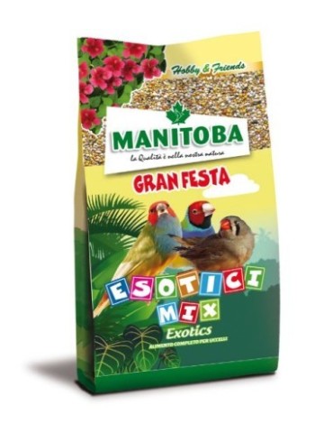 Manitoba Esotici Mix Miscela di Semi per Uccelli Esotici 500 g | Zoopluto