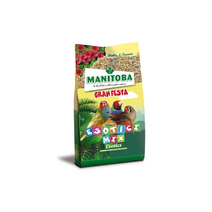 Manitoba Esotici Mix Miscela di Semi per Uccelli Esotici 500 g | Zoopluto