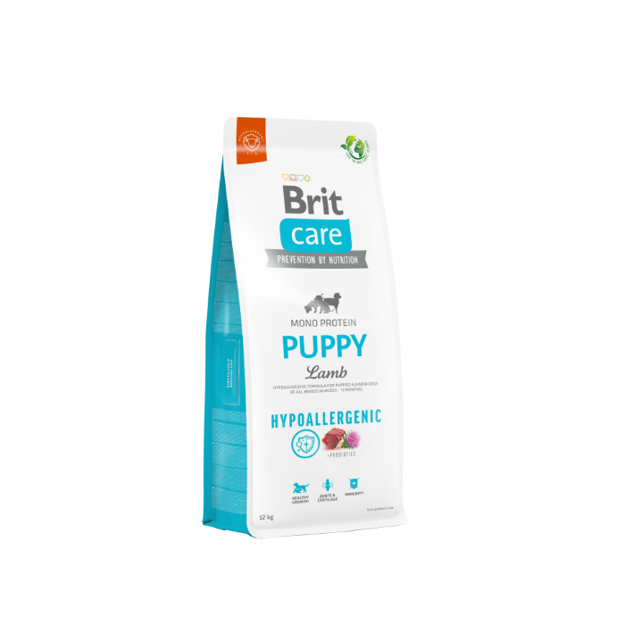 Brit Care Puppy Lamb 12 KG - Crocchette ipoallergeniche agnello e riso per cuccioli