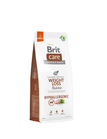 Brit Care Weight Loss 12 KG - Crocchette ipoallergeniche con coniglio per cani in sovrappeso