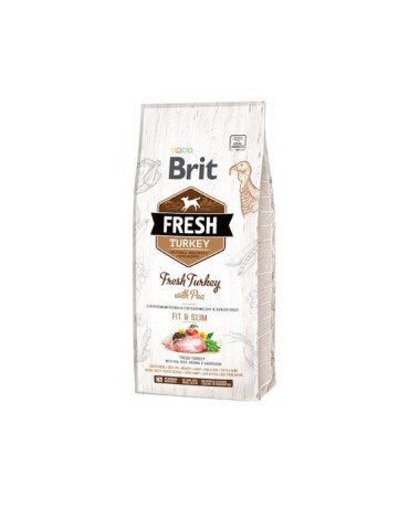 Brit Fresh Light Tacchino & Piselli 12 Kg - Crocchette leggere per cani adulti