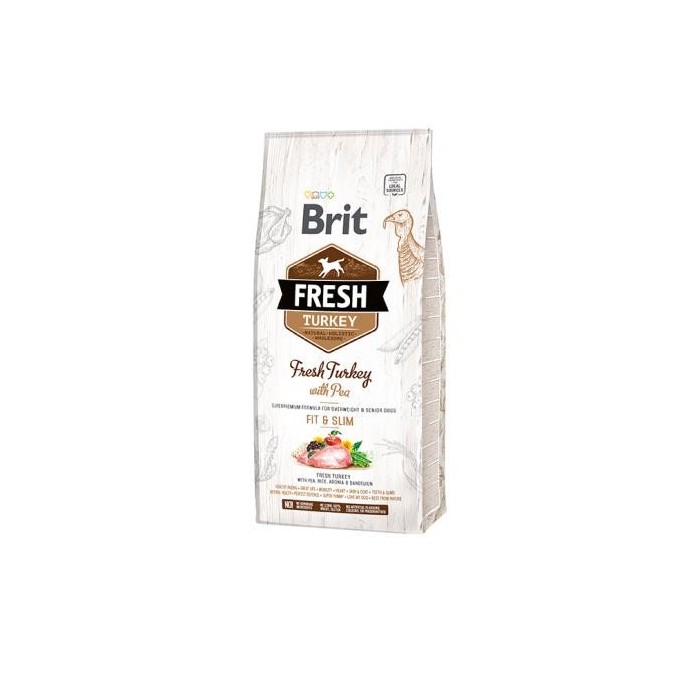 Brit Fresh Tacchino e Piselli Light Crocchette per Cani | Zoopluto