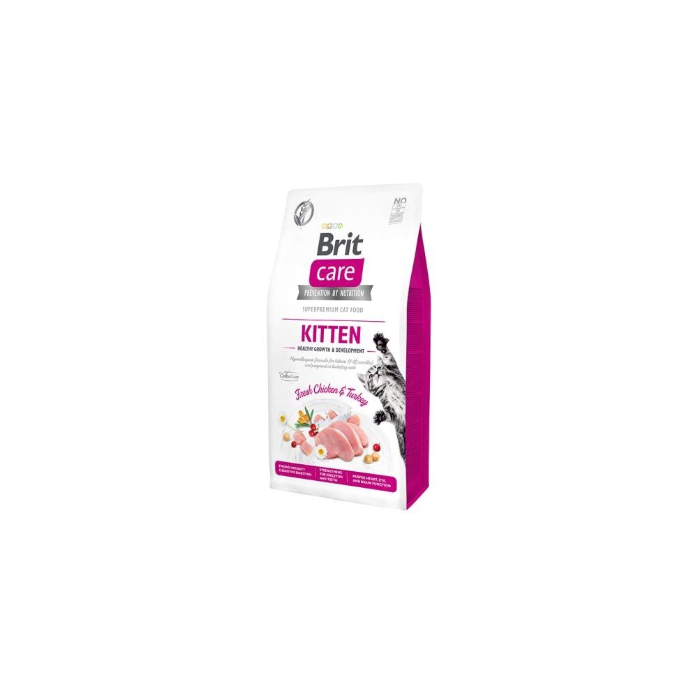 Brit Care Cat Grain Free Kitten Tacchino e Pollo 2 Kg | Zoopluto