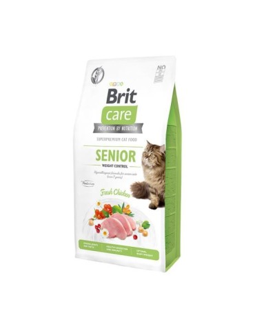 Brit Care Cat Grain Free Senior Pollo Crocchette per | Zoopluto