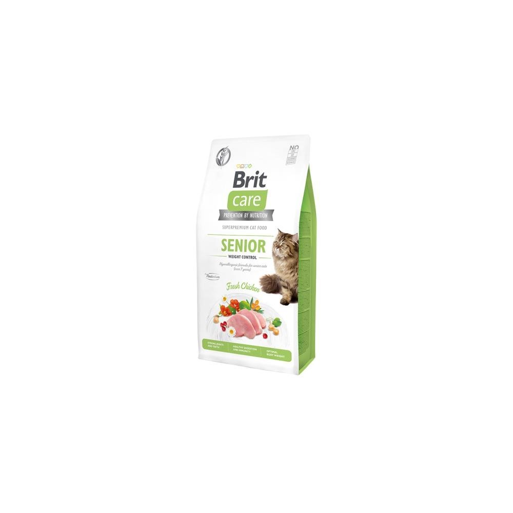 Brit Care Cat Grain Free Senior Pollo Crocchette per | Zoopluto