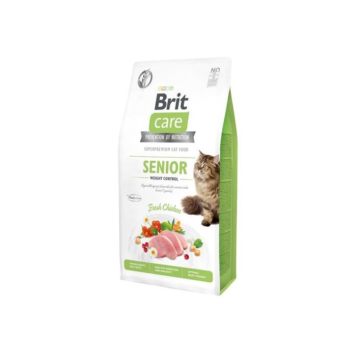 Brit Care Cat Grain Free Senior Pollo Crocchette per | Zoopluto
