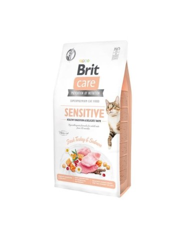 Brit Care Cat Grain Free Sensitive Salmone e Tacchino 2 Kg | Zoopluto