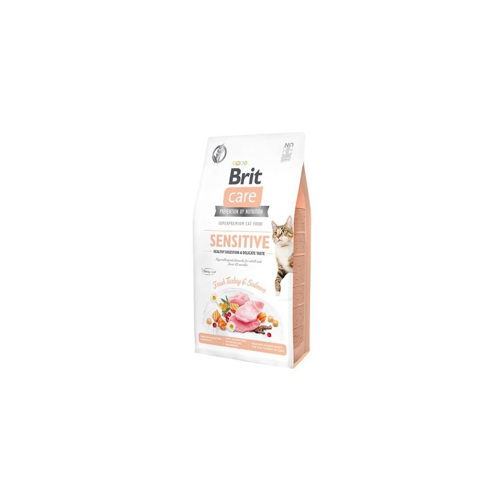 Brit Care Cat Grain Free Sensitive Salmone e Tacchino 2 Kg | Zoopluto