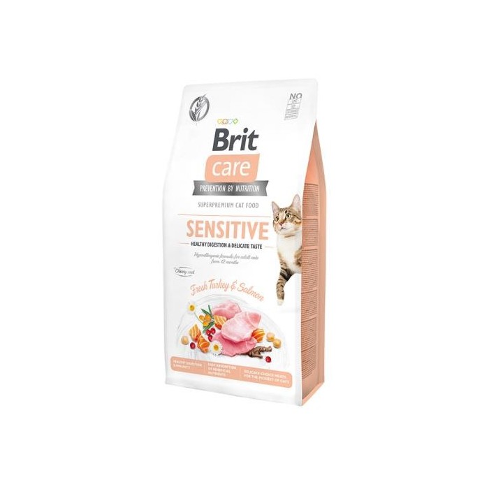 Brit Care Cat Grain Free Sensitive Salmone e Tacchino 2 Kg | Zoopluto