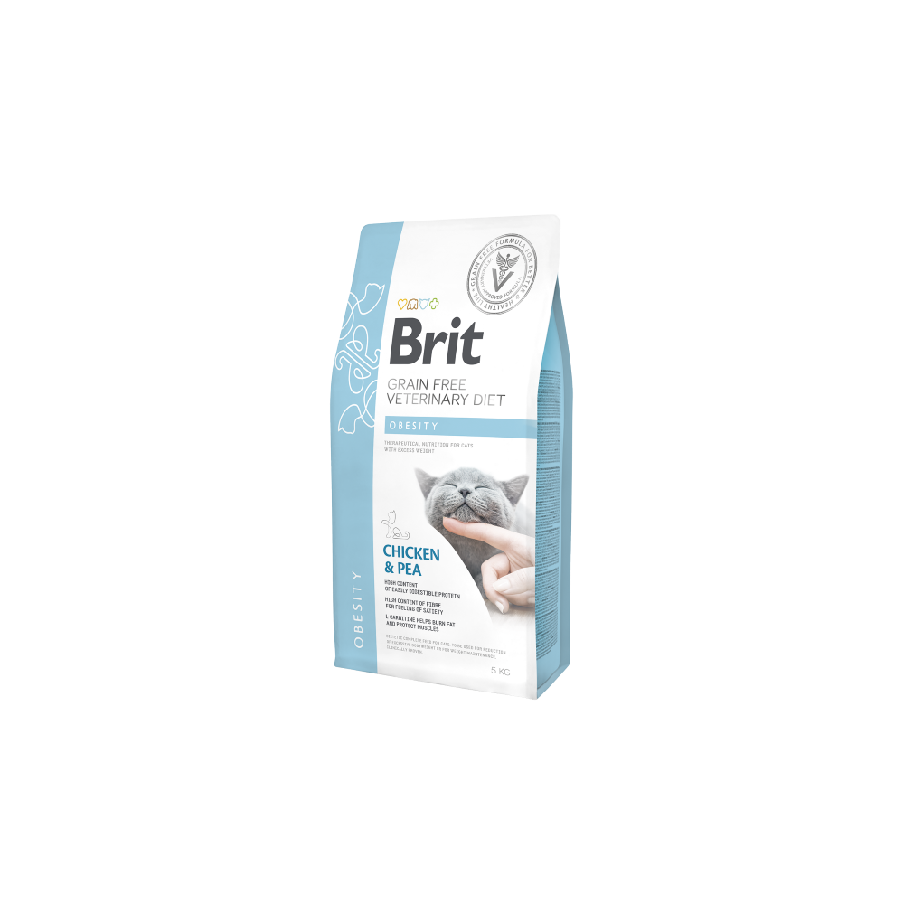 Brit Veterinary Diet Grain Free Cat Obesity 2 Kg | Zoopluto