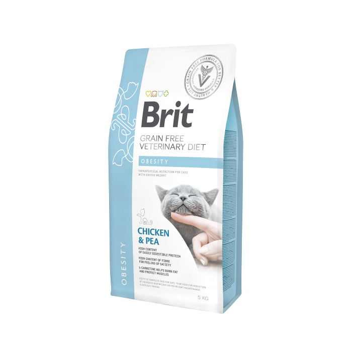 Brit Veterinary Diet Grain Free Cat Obesity 2 Kg | Zoopluto