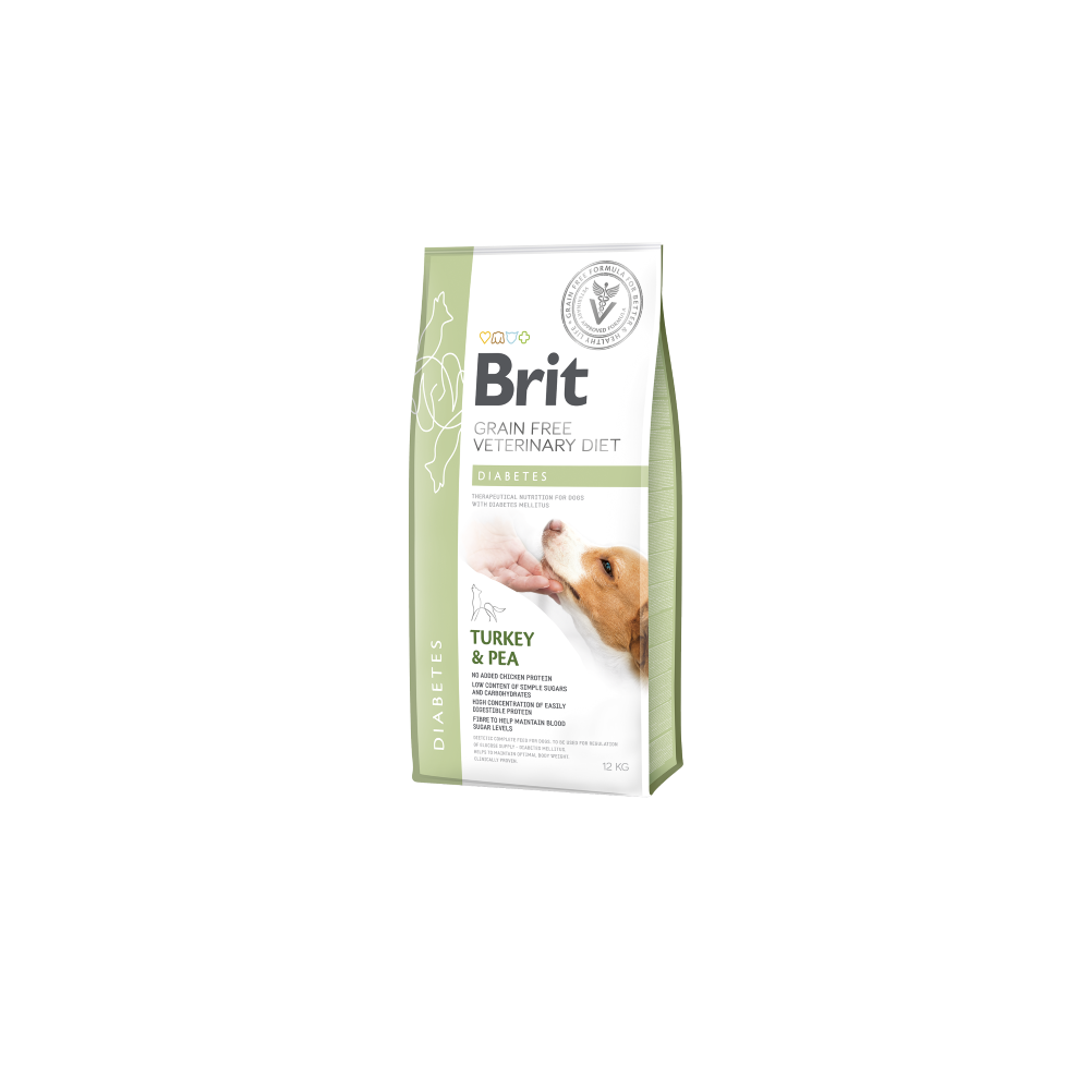 Brit Diabetes Dog 12 Kg – Crocchette Grain Free per Cani Diabetici a Basso Indice Glicemico